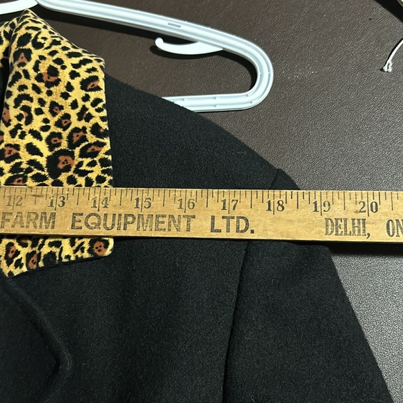 Vintage Animal Print Cropped Wool Blazer leopard 🐆TRENDING - Picture 13 of 13